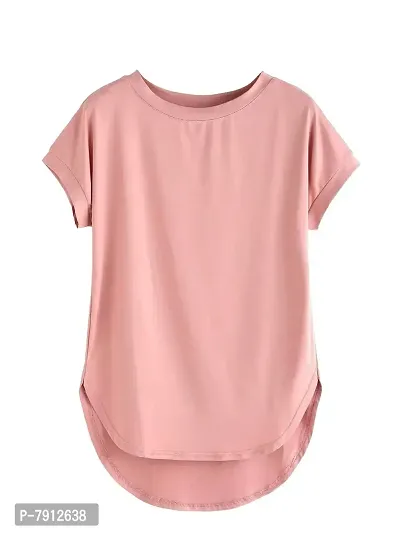 Fabricorn Combo of Plain Color Stylish Up and Down Cotton Tshirt for Women-thumb3