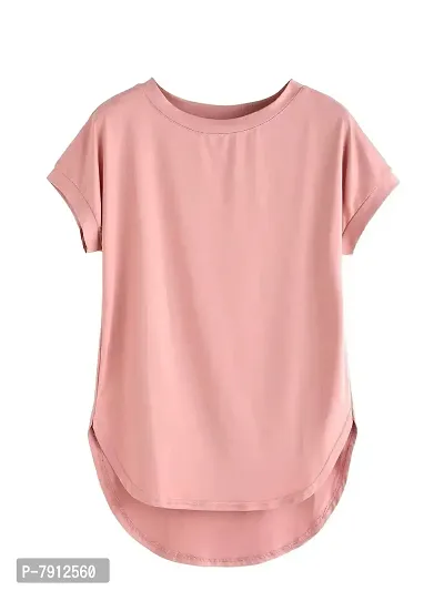 Fabricorn Combo of Plain Color Stylish Up and Down Cotton Tshirt for Women-thumb2