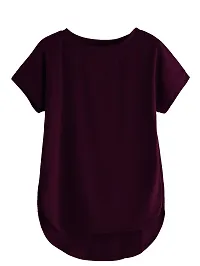 Fabricorn Combo of Plain Color Stylish Up and Down Cotton Tshirt for Women-thumb1