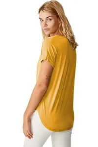 Fabricorn Combo of Plain Color Stylish Up and Down Cotton Tshirt for Women-thumb2