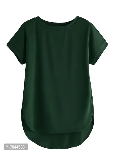 Fabricorn Combo of Plain Color Stylish Up and Down Cotton Tshirt for Women-thumb5