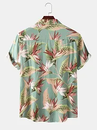 Stylish Cotton Blend Printed Shirt For Men-thumb1