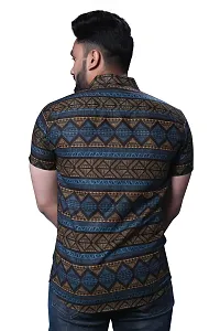 Stylish Cotton Blend Printed Shirt For Men-thumb2