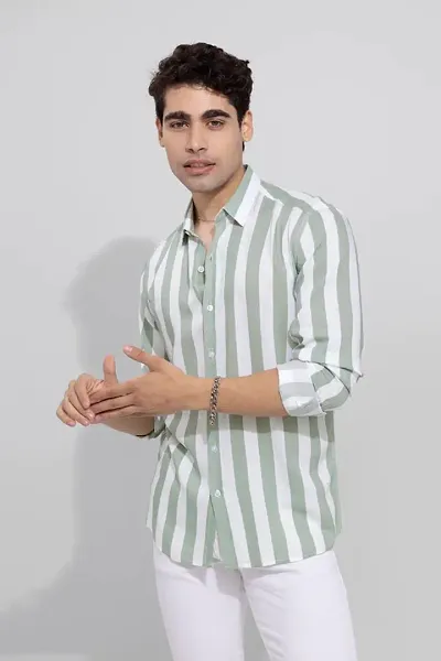 Stylish Blend Striped Casual shirt for Men