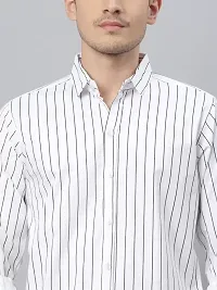 Stylish Cotton Blend Striped Casual shirt for Men-thumb3