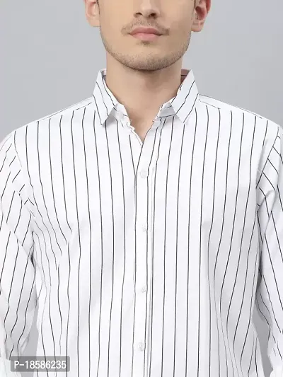 Stylish Cotton Blend Striped Casual shirt for Men-thumb4