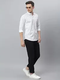 Stylish Cotton Blend Striped Casual shirt for Men-thumb2