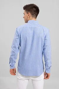 Stylish Cotton Blend Striped Casual shirt for Men-thumb2