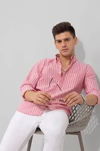 Stylish Cotton Blend Striped Casual shirt for Men-thumb4