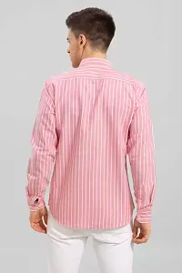 Stylish Cotton Blend Striped Casual shirt for Men-thumb3