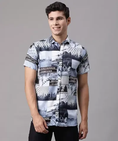 New Launched Cotton Blend Short Sleeves Casual Shirt 