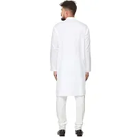 Seawind Men's Cotton Straight Kurta Pyjama Set (XXXL (42), WHITE)-thumb1