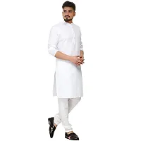 Seawind Men's Cotton Straight Kurta Pyjama Set (XXXL (42), WHITE)-thumb2