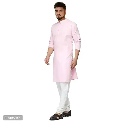 Seawind Men's Cotton Straight Kurta Pyjama Set (XXL (40), PINK)-thumb4