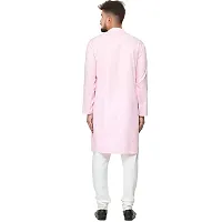 Seawind Men's Cotton Straight Kurta Pyjama Set (XXL (40), PINK)-thumb1