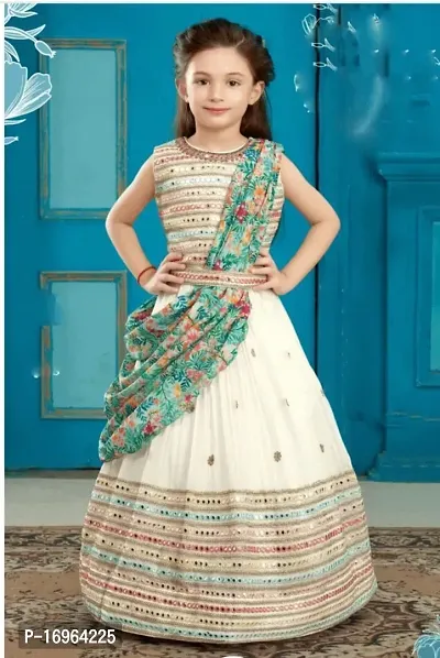 Fancy Georgette Lehenga Cholis For Baby Girl