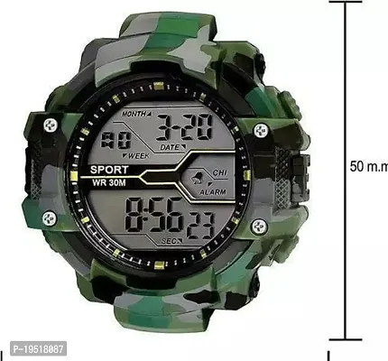 Premium Military Green Army Digital Sport Black Dial Sports Mens and Boys Watch-thumb2