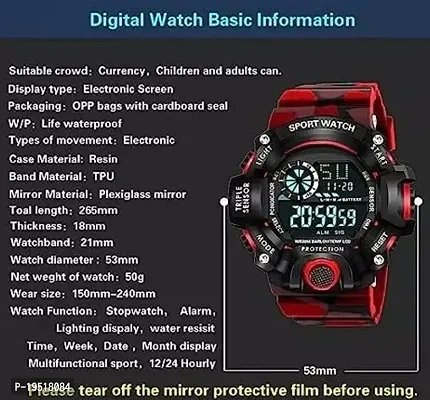 Digital Sports Black Watch for Men Green Military 1-thumb3