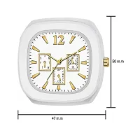 Design Square Dial Analog Watches with Rubber Strap Stylish Watch for Mens and Boys-thumb3