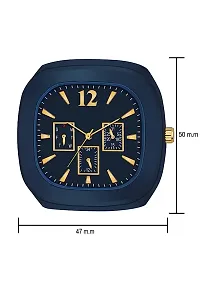 Design Square Dial Analog Watches with Rubber Strap Stylish Watch for Mens and Boys-thumb2