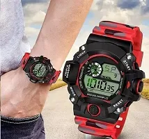 Digital Watch Shockproof Multi Functional Automatic Full Black Color Strap Waterproof Digital Sports Watch for Mens Kids Watch for Boys Watch for Men Pack of 1-thumb3