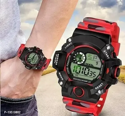 Digital Watch Shockproof Multi Functional Automatic Full Black Color Strap Waterproof Digital Sports Watch for Mens Kids Watch for Boys Watch for Men Pack of 1-thumb4