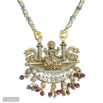 Mangaslutra Necklace/Mala/Loktes/Har With Earrings/Jhumka/Kan Bali Jewellery Set For Ladies Women  Girls Latest Fashion Stylish Design in Alloys Metal With Shape of Pigeon/God Chain-thumb0