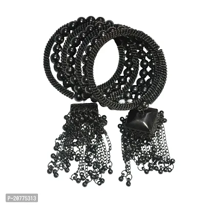 Latest Fashion Stylish Design Oxidised German Silver Plated Antique Tribal Traditional Jewellery Set For Ladies Women  Girls Kohlapuri  Afghan Design-thumb2