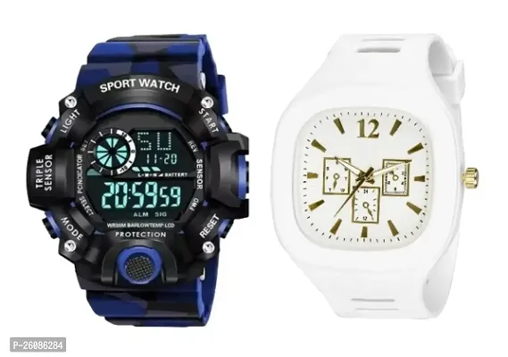 Classy Analog  Digital Watches for Men, Pack of 2