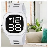 KIMY Miller Analog  LED digital combo watches for men and boys with traditional style silicone straps  Square dial.-thumb4