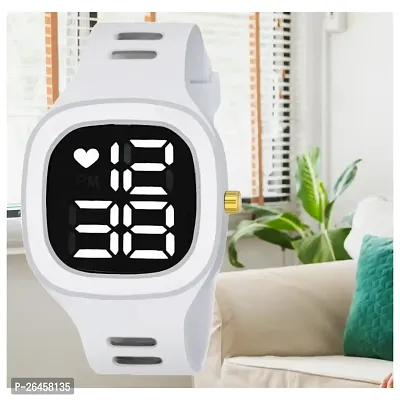 KIMY Miller Analog  LED digital combo watches for men and boys with traditional style silicone straps  Square dial.-thumb5