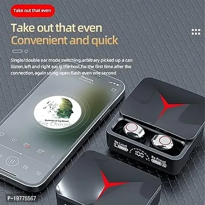 Earbuds M90 with Power Bank Upto 150 Hours Playback Bluetooth Headsetnbsp;nbsp;(Black, True Wireless)