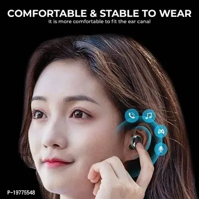 M90 Pro TWS IN Ear Earbuds Bluetooth 5.2 Type-C with Power Bank Charge Your Phone, 280 Hours Playback (Charging case Backup) Earbuds with Smart LED Display, Waterproof Built-in Mic (Black)-thumb4