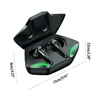 TWS Wireless Gaming in Ear Earbuds with Beast Mode(40ms Low Latency), 40H Playtime, Blazing LEDs, Quad Mics  Signature Sound, ASAP Charge(10 Mins= 180 Mins)(Black Sabre)-thumb2