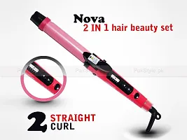 2 in 1 Hair Styler - Straightener, Curler / Hair Straightener For Girls And Women / Professional Hair Straightener for Girls  Women-thumb1