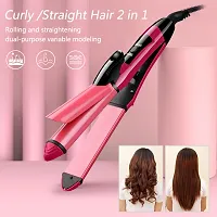 2 in 1 Hair Styler - Straightener, Curler / Hair Straightener For Girls And Women / Professional Hair Straightener for Girls  Women-thumb2