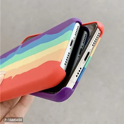 renuka Latest Stylish Fancy Beautiful Rainbow Hard Plastic 3D Mobile Back Cover for Vivo Y50/Vivo Y30 - Multicolour-thumb4