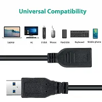 CRAFT WORLD usb extension cable USB 2.0 Male A To Female A Hi-Speed 480Mbps Extension Cable For Laptop/PC/Mac/Printers-thumb1