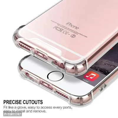 Transparent Cover Silicone Bumper Cover Case for Apple iPhone 6 / 6S (Transparent) Silicone Clear-thumb2