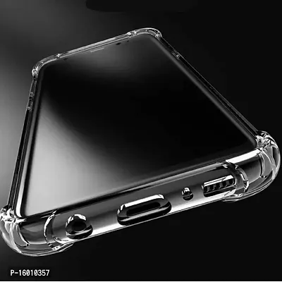 RM- Samsung Galaxy M31s Clear Series Transparent Soft Samsung Galaxy M21 Silicon TPU Air Cushion Shock Proof Cover with Camera Protection Back Case Cover-thumb3