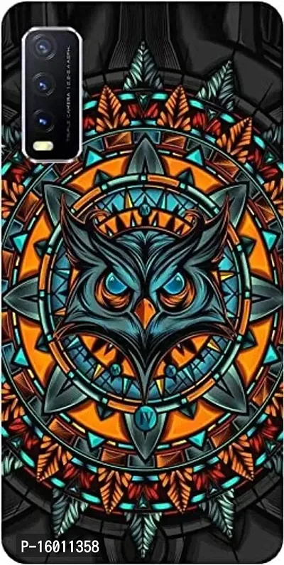 CRAFT WORLD Happy owll Design 3D HD Printed Hard Back Cover for Vivo Y12s, Vivo Y20g Vivo Y20i Vivo Y20, Y20i, Y20S, Y12S Y20A, V2027, V2029 Vivo Y20T(Multicolour) (Multicolor (ASTHETIC Cubes))