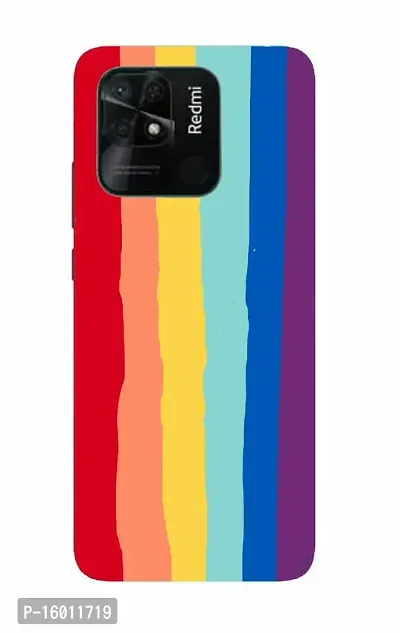 CRAFT WORLD Printed Hard Mobile Back Cover Case for Redmi 10 Power (Rainbow)-thumb0