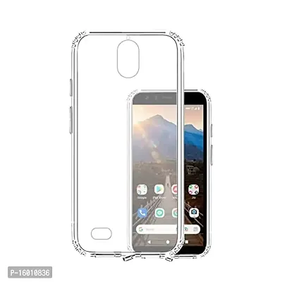 CRAFT WORLD Back Cover jio Phone Next Cover Clear Camera Back Cover for Reliance JioPhone Next, Jio Phone Next 4G (Transparent, Grip Case, Silicon)