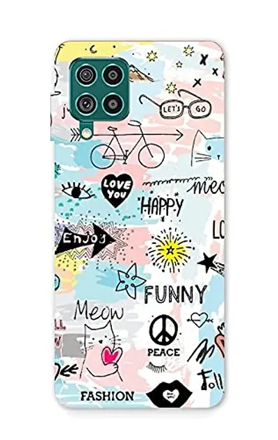 CRAFT WORLD Printed Hard Back Case Cover Latest Stylish Samsung Galaxy M12/F12/A12 Phone Case Mobile Cover for Boys/Girls