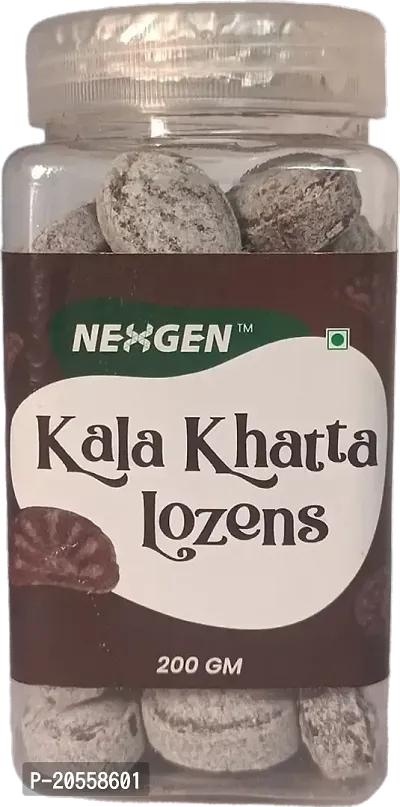 Delicious Pure Organic Kala Khata Lozens Jar 200 Grams