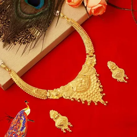 Gold Plated Alloy Necklace Sets