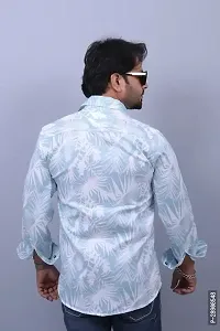 Reliable Blue Cotton Printed Casual Shirt For Men-thumb3