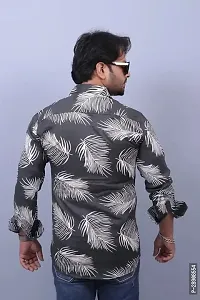 Reliable Black Cotton Printed Casual Shirt For Men-thumb3