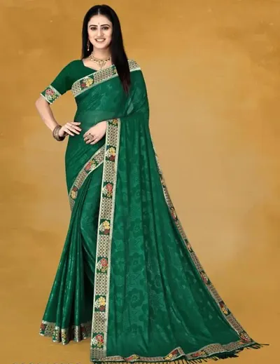 Hot Selling Lycra Saree with Blouse piece 