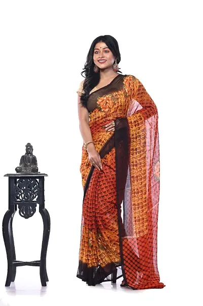 DDS and Colour Chiffon Saree